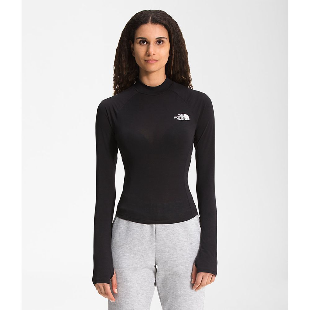 The North Face Long Sleeve Womens Australia - The North Face Tekware® Black Flashdry (LBT-924516)